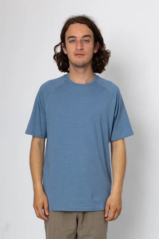Short Sleeve Raglan T-Shirt - Blue made by Folk