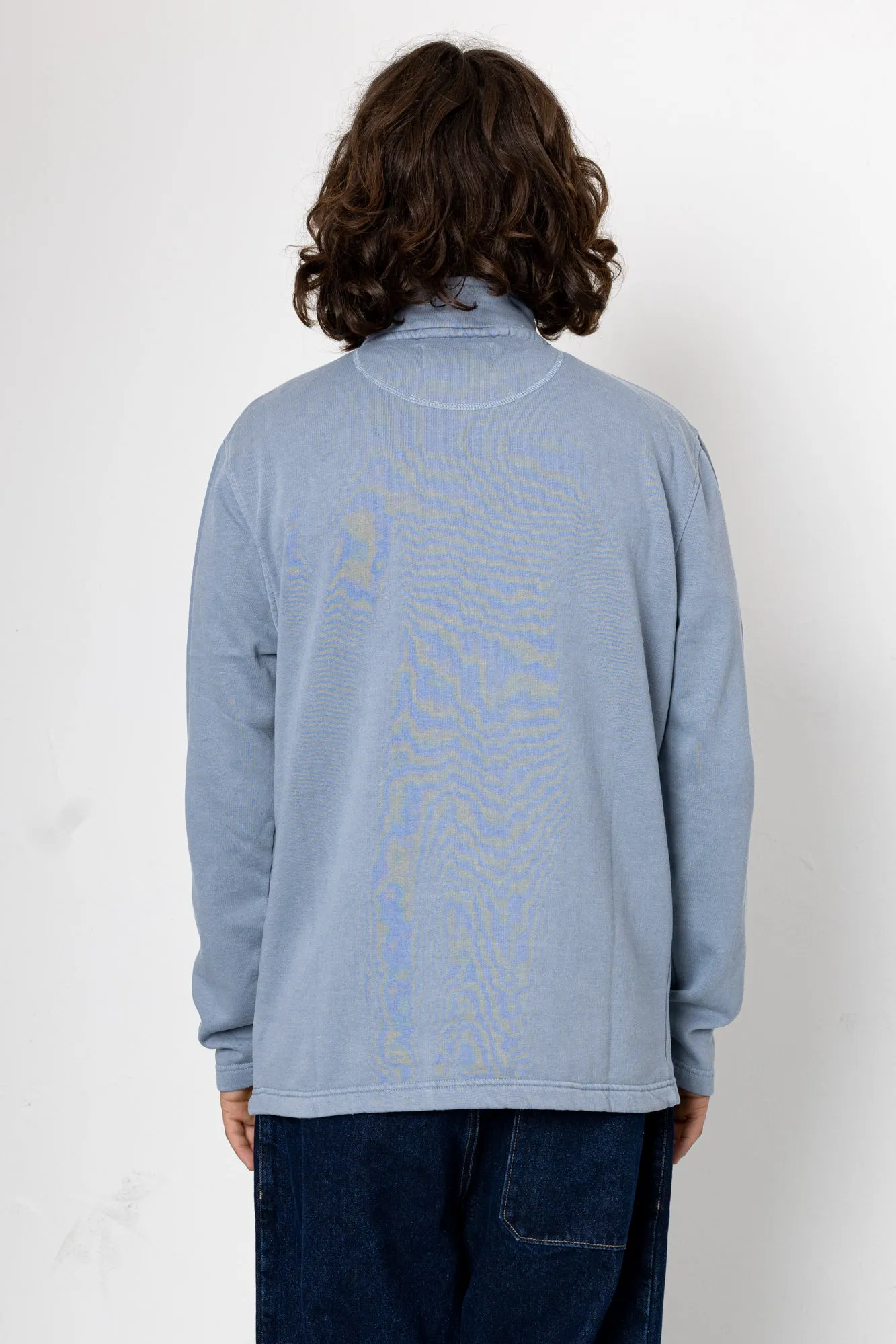 Flint Quarter Zip Sweatshirt - Sky Blue sold by Folk product image thumbnail 5
