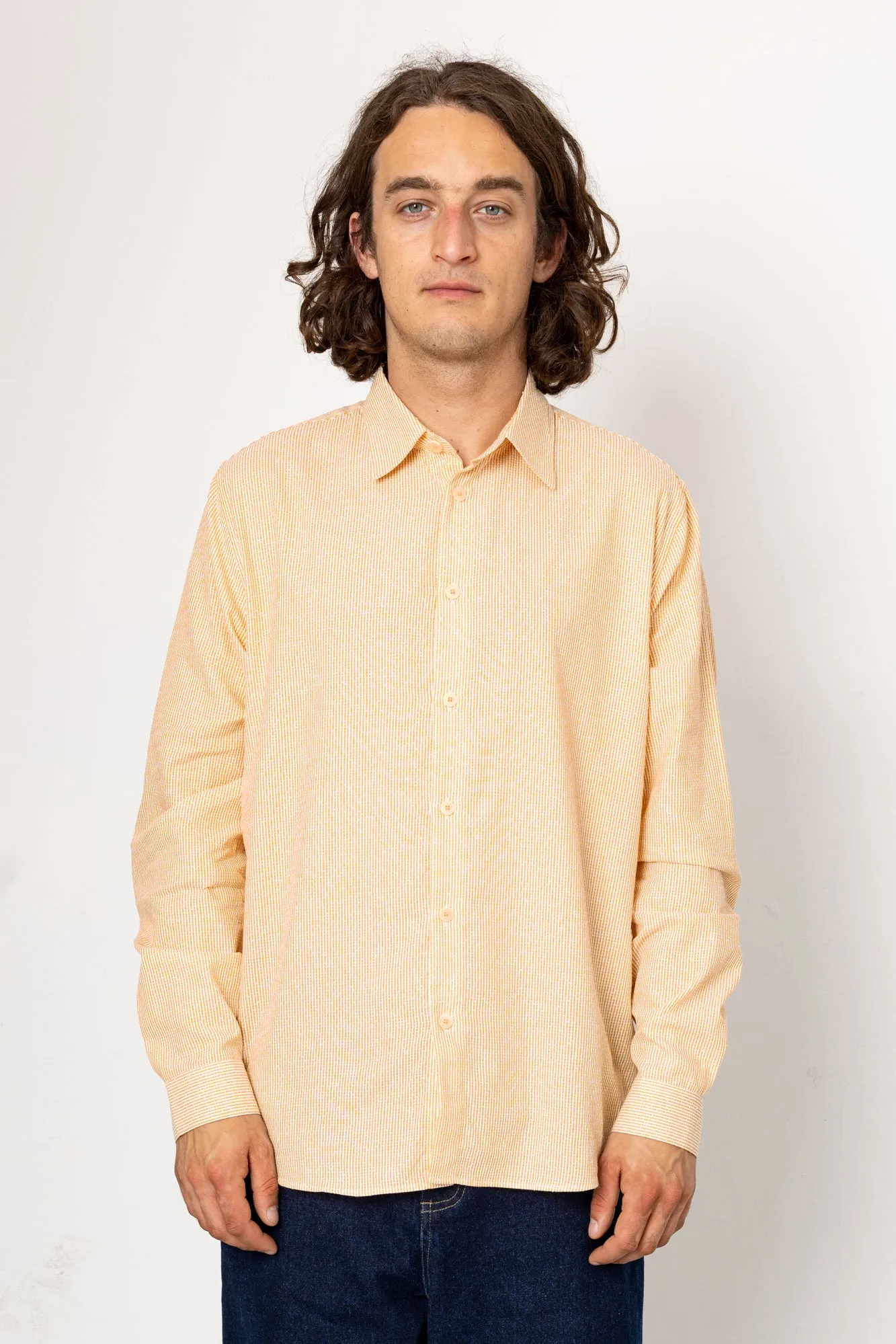 Relaxed Fit Shirt - Marigold Stripe sold by Folk