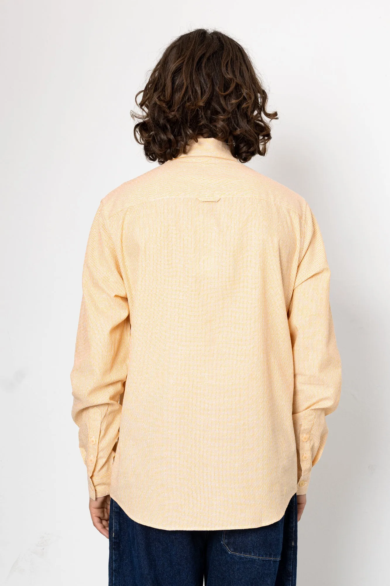 Relaxed Fit Shirt - Marigold Stripe sold by Folk product image thumbnail 4