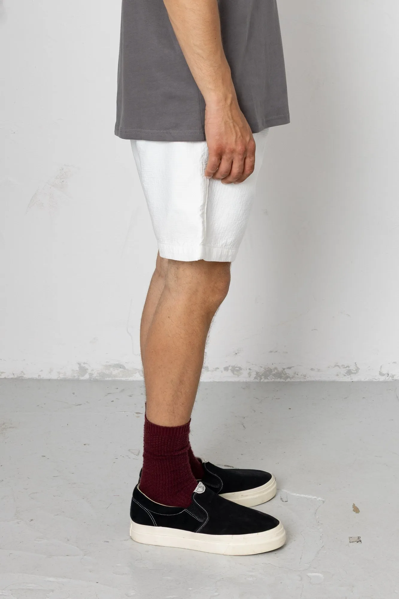 Darwin Textured Assembly Shorts - Ecru sold by Folk product image thumbnail 3