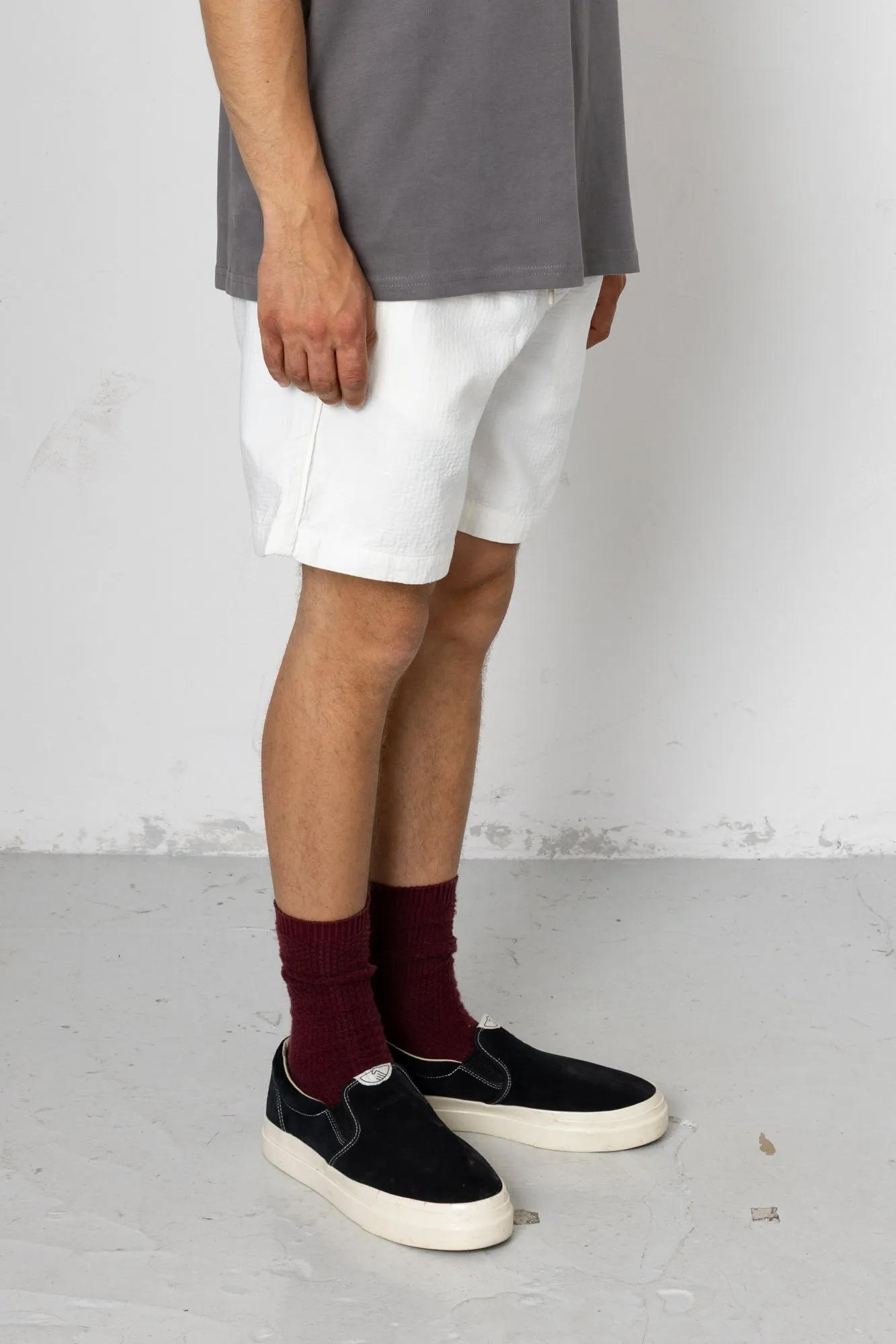 Darwin Textured Assembly Shorts - Ecru sold by Folk product image thumbnail 2