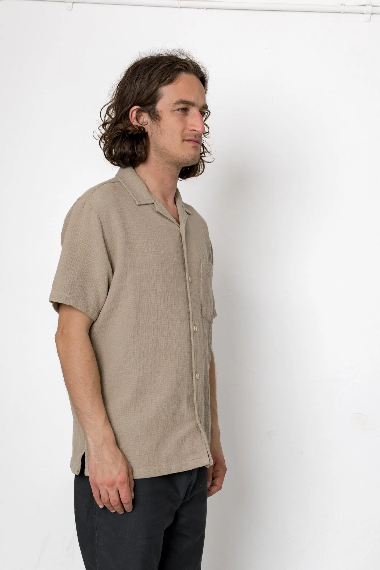 Elridge Shirt - Light Mushroom sold by Folk product image thumbnail 2
