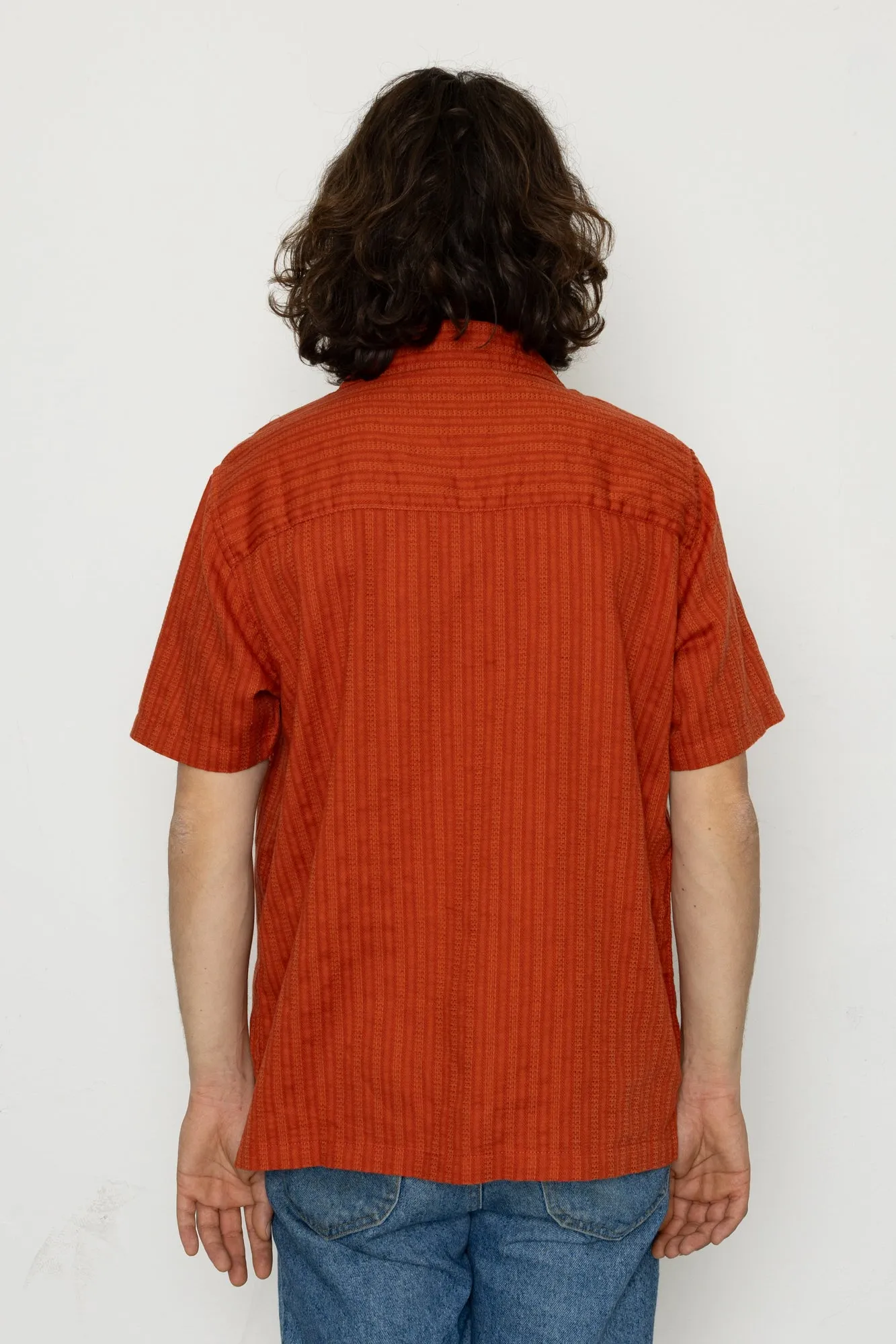 Alpha Short Sleeve Shirt - Blood Orange sold by Folk product image thumbnail 4