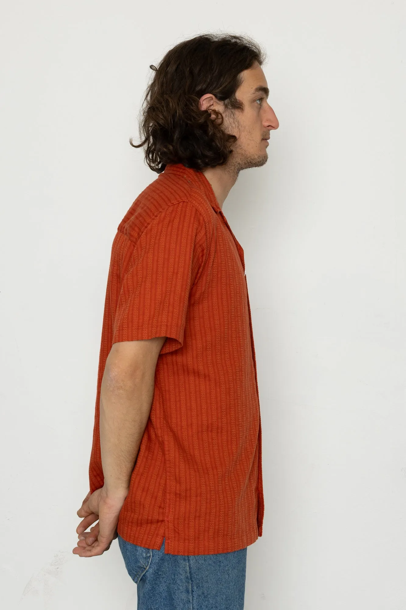 Alpha Short Sleeve Shirt - Blood Orange sold by Folk product image thumbnail 3