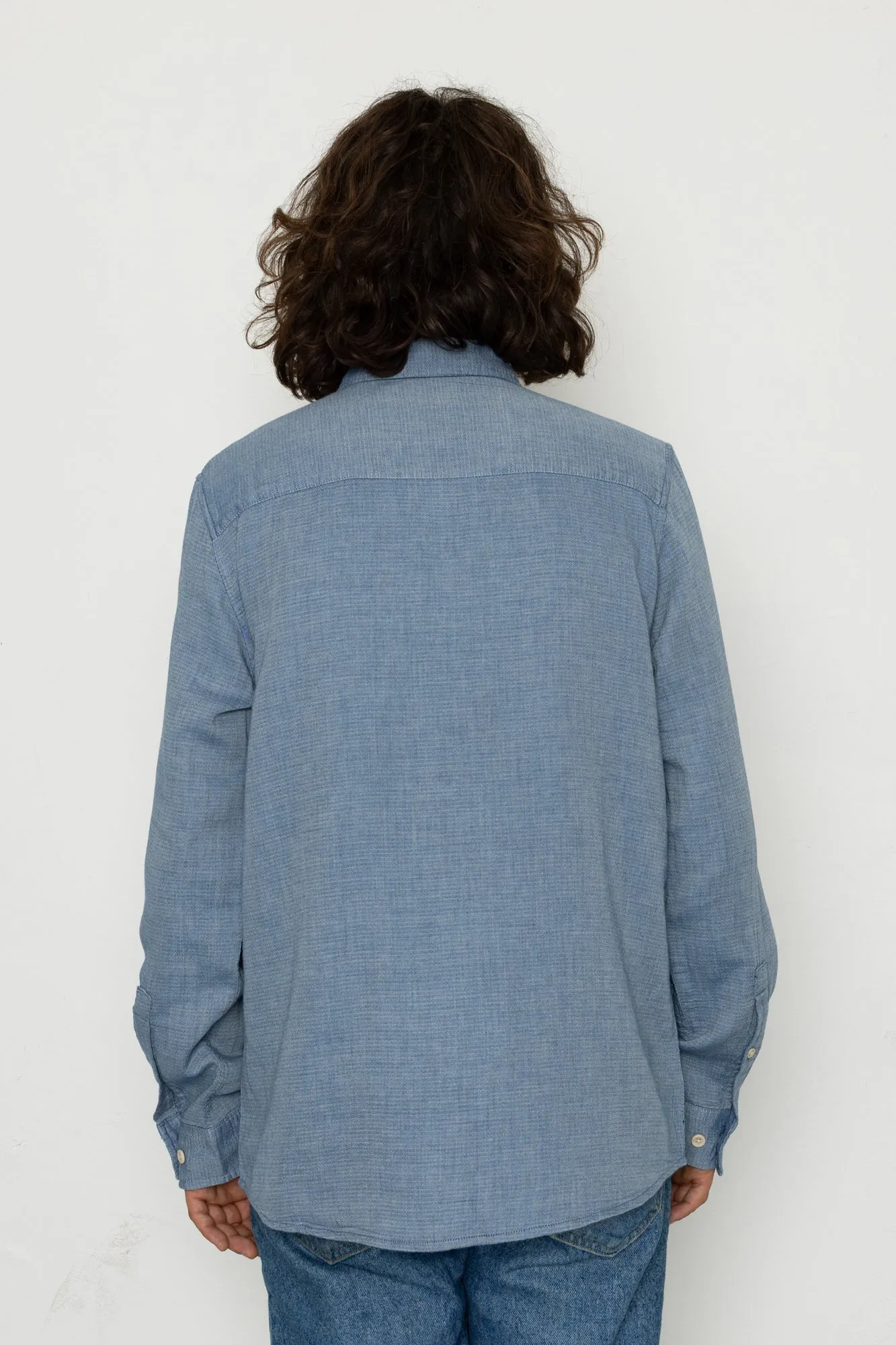 Capito Long Sleeve Shirt - Blue sold by Folk product image thumbnail 4