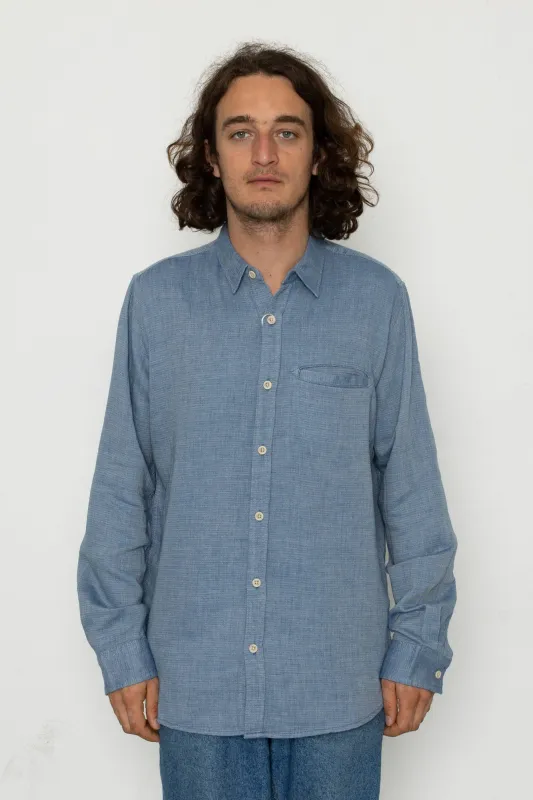 Capito Long Sleeve Shirt - Blue made by Folk