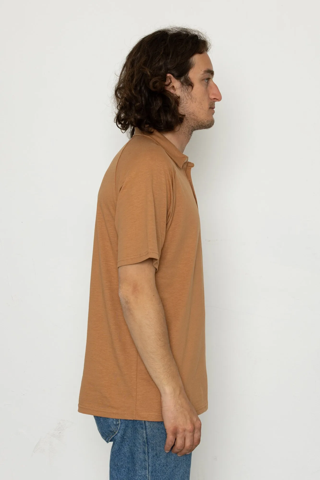 Will Slub Polo - Tan sold by Folk product image thumbnail 3