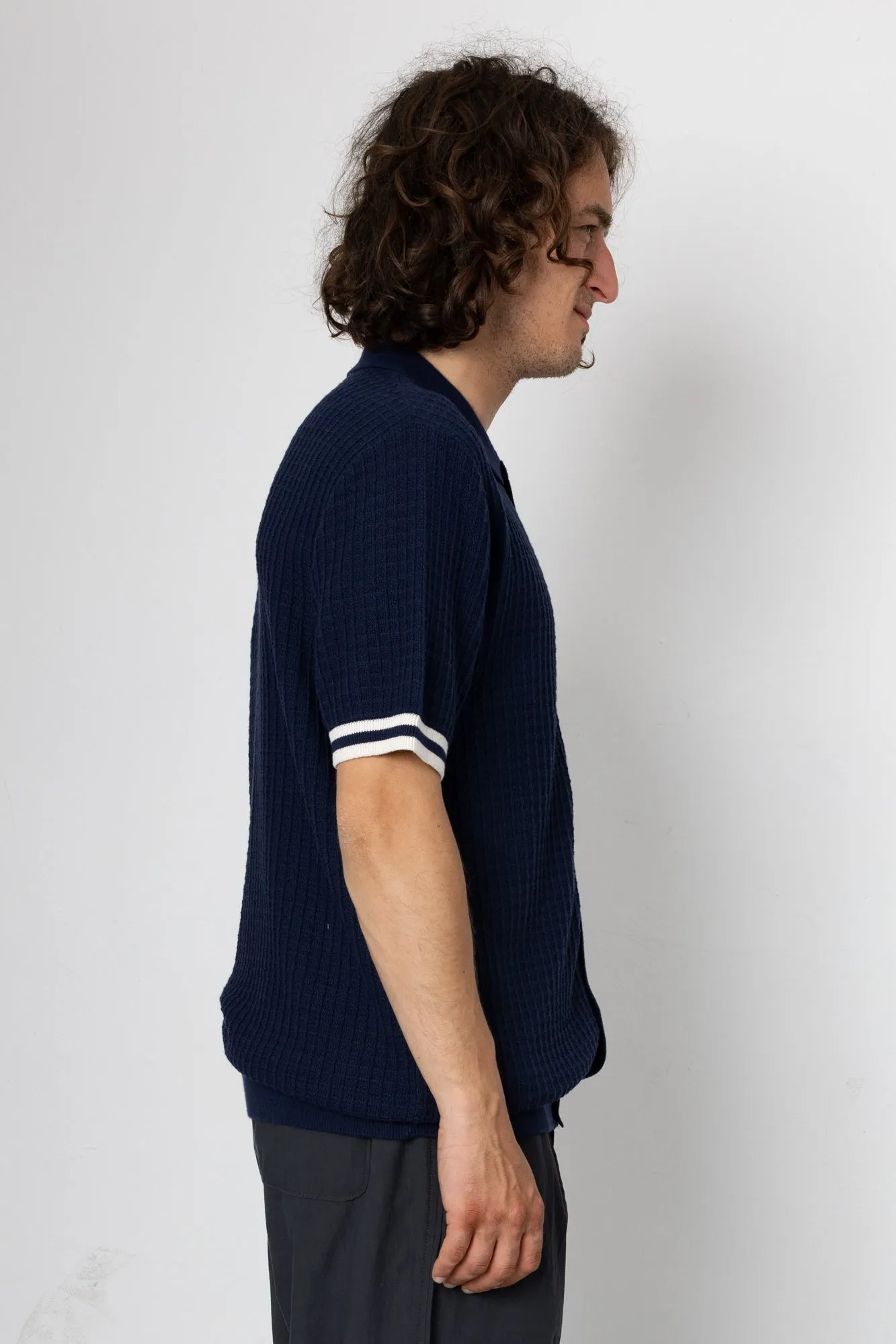 Beech Tipped Button Through - Navy / Ecru sold by Folk product image thumbnail 3