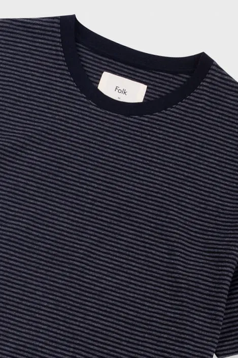 1x1 Striped T-Shirt - Black / Charcoal sold by Folk product image thumbnail 5
