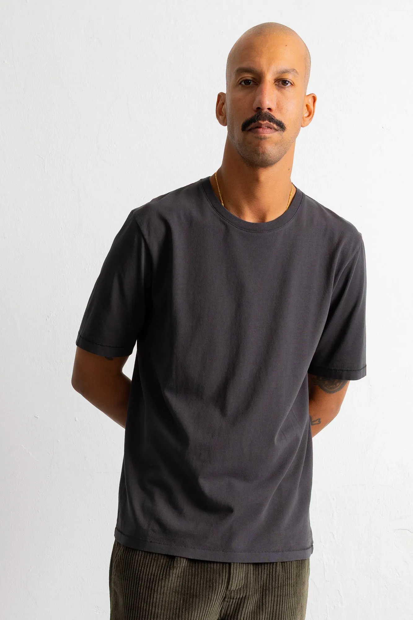 Contrast Sleeve T-Shirt - Black sold by Folk product image thumbnail 2