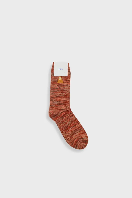 Melange Sock - Clay Mix made by Folk