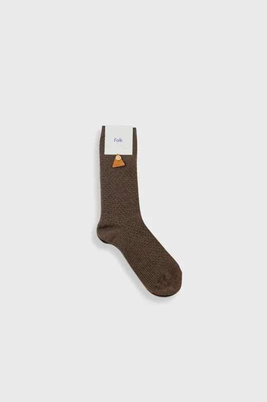 Waffle Sock - Espresso made by Folk