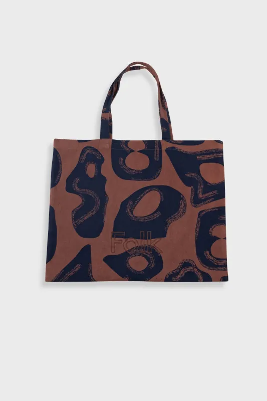 Tote Bag - Espresso / Navy made by Folk