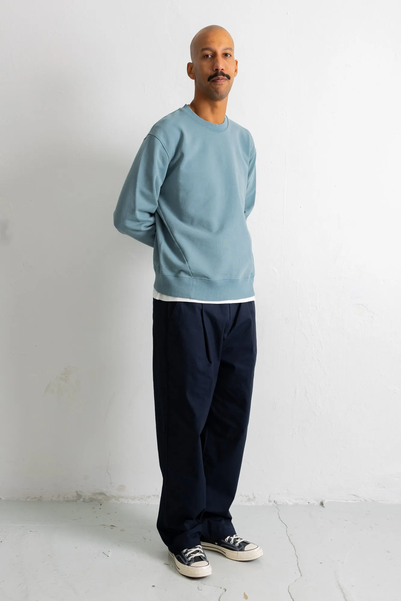 Drawcord Loose Trousers - Navy Ripstop sold by Folk product image thumbnail 3