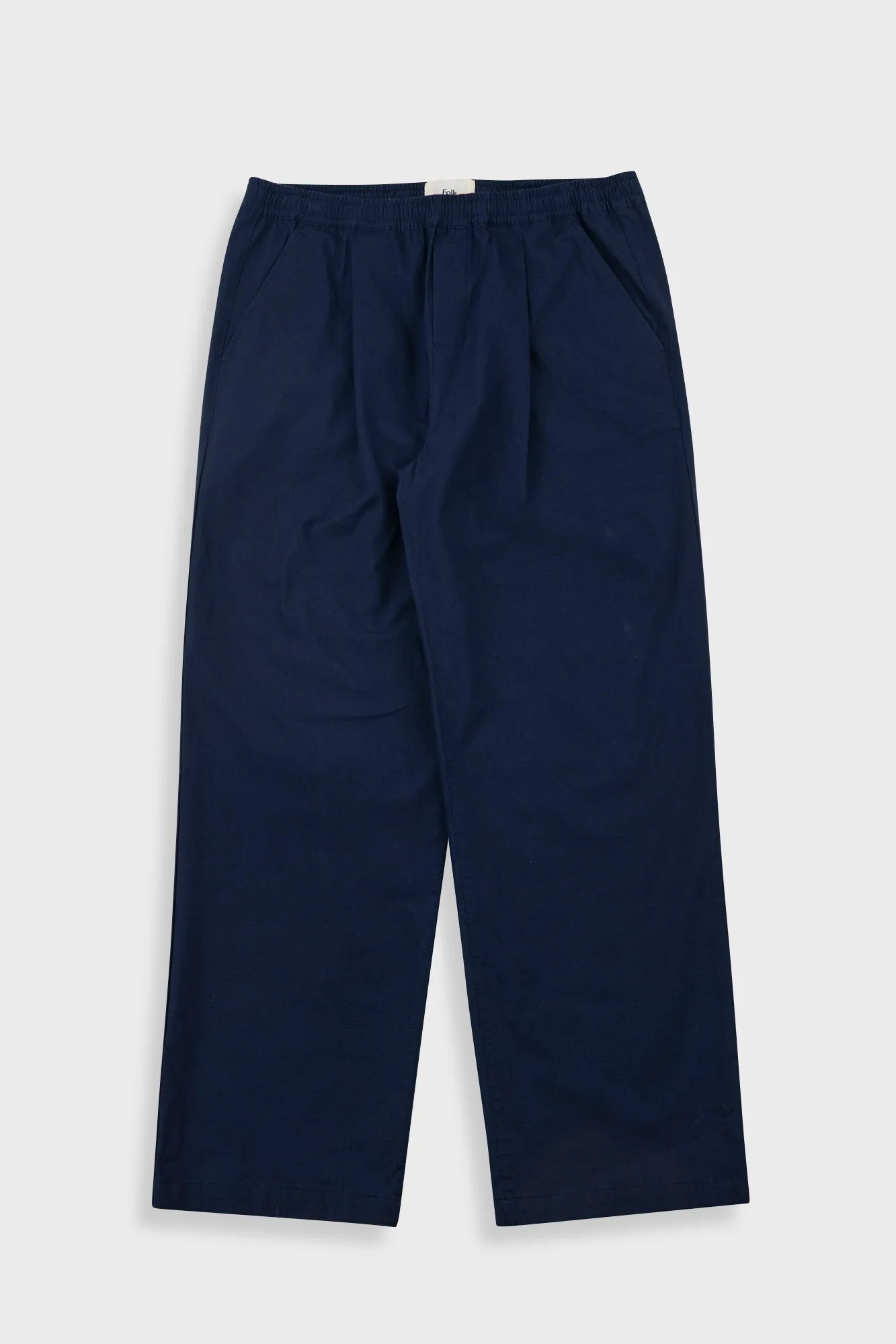 Drawcord Loose Trousers - Navy Ripstop sold by Folk
