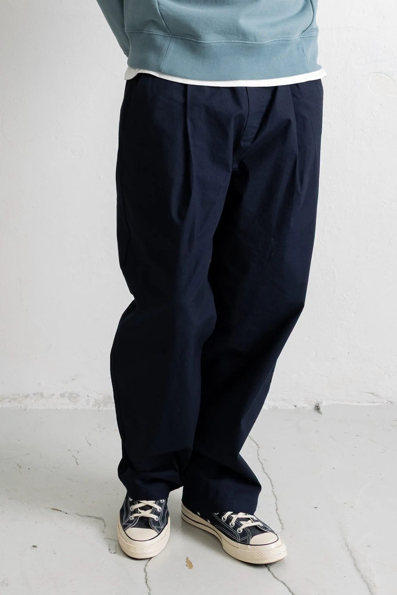 Drawcord Loose Trousers - Navy Ripstop sold by Folk product image thumbnail 2