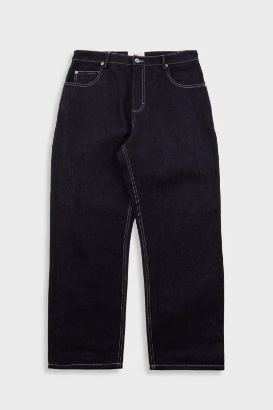 Barrel Leg Jean - Black Denim made by Folk