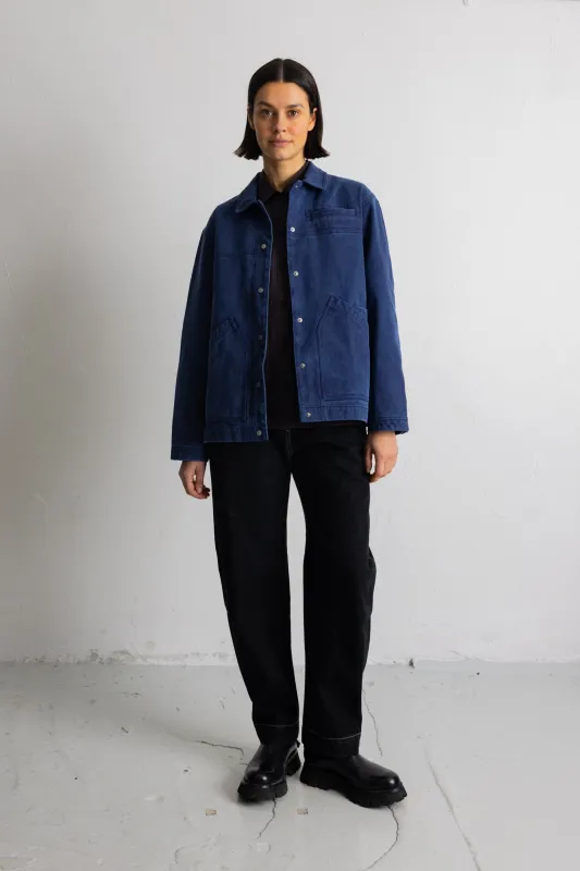 Barrel Trousers - Black Washed Denim made by Folk