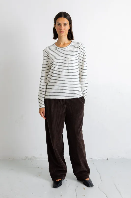 Suit Trousers - Chocolate Chunky Cord made by Folk