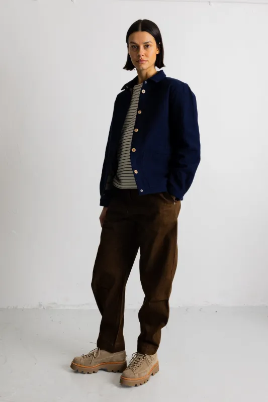 Women's Assembly Jacket - Indigo Texture made by Folk