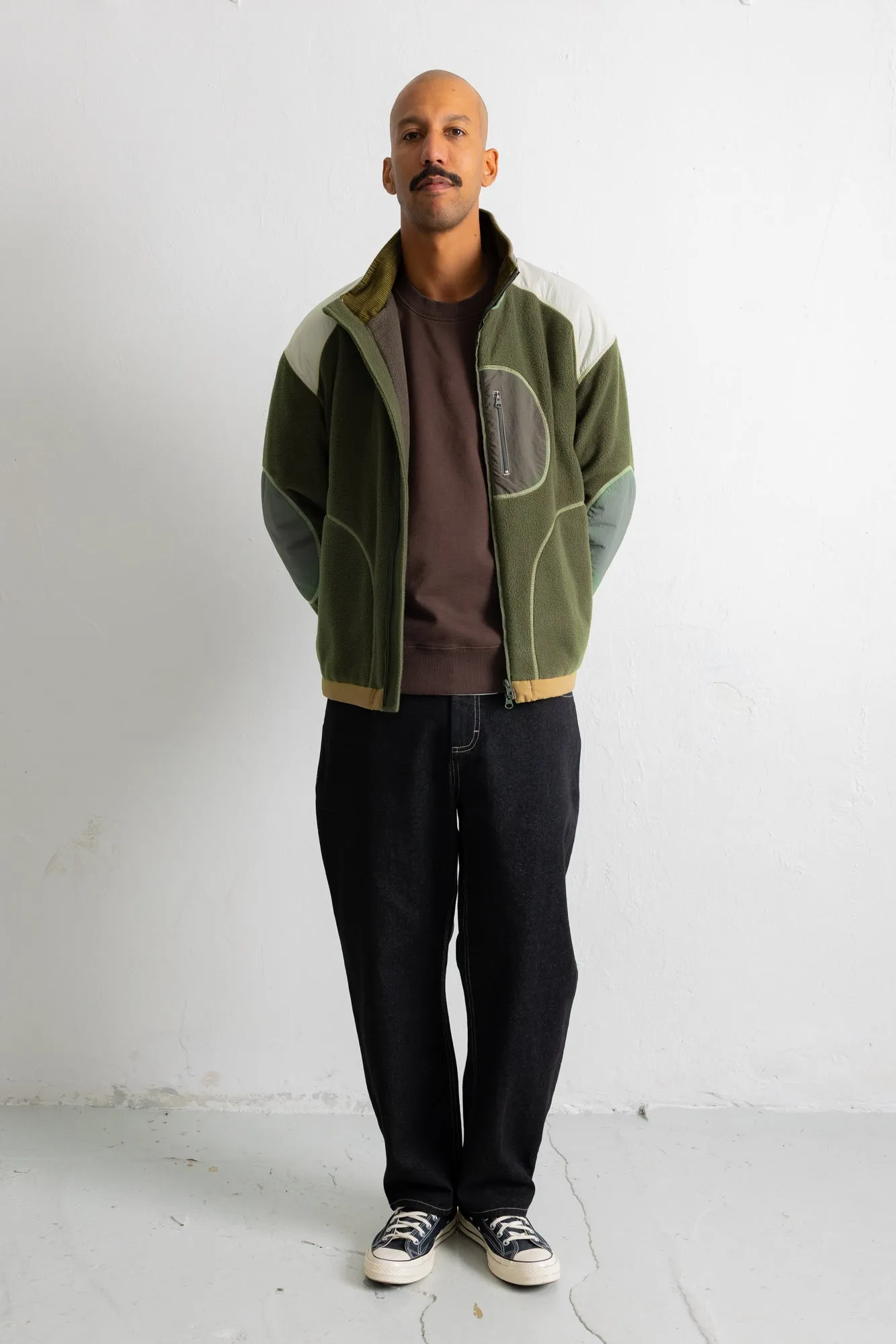 Curve Fleece - Olive sold by Folk product image thumbnail 5