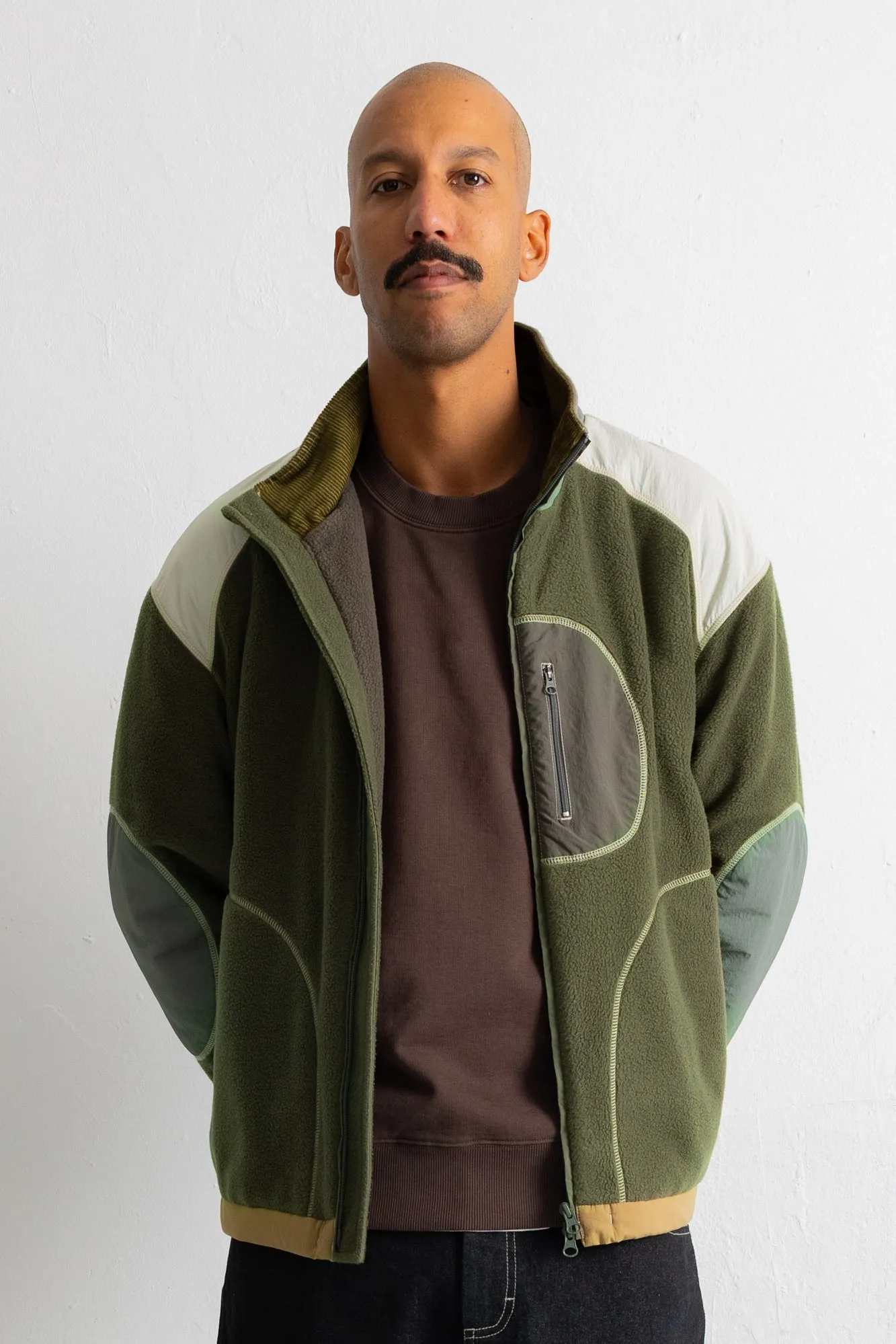 Curve Fleece - Olive sold by Folk product image thumbnail 2