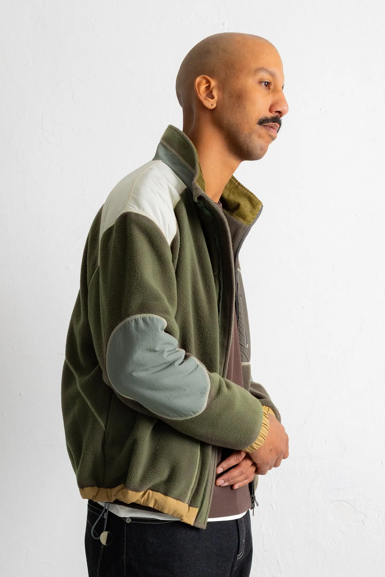 Curve Fleece - Olive sold by Folk product image thumbnail 3