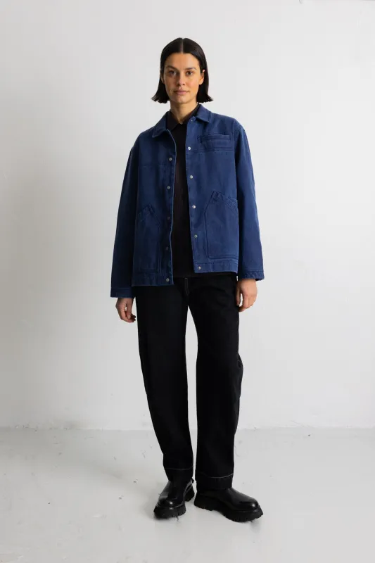 Utility Jacket - Indigo Canvas made by Folk