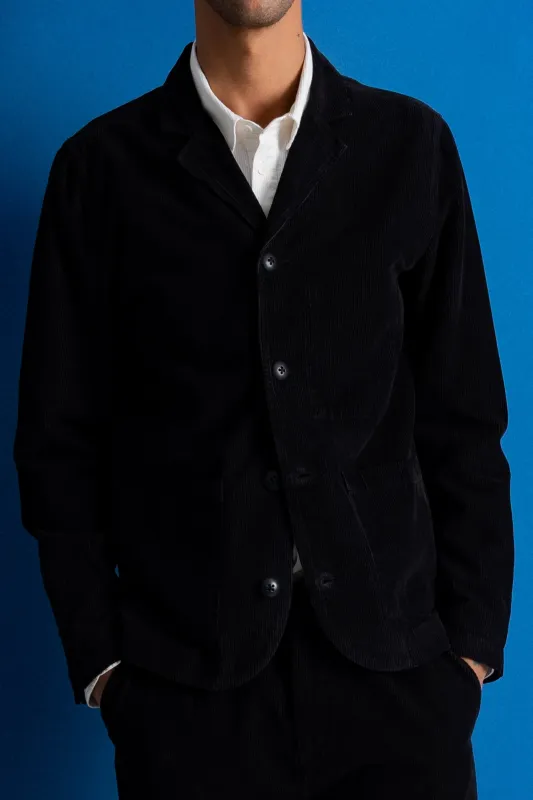 Patch Jacket - Black Cord made by Folk