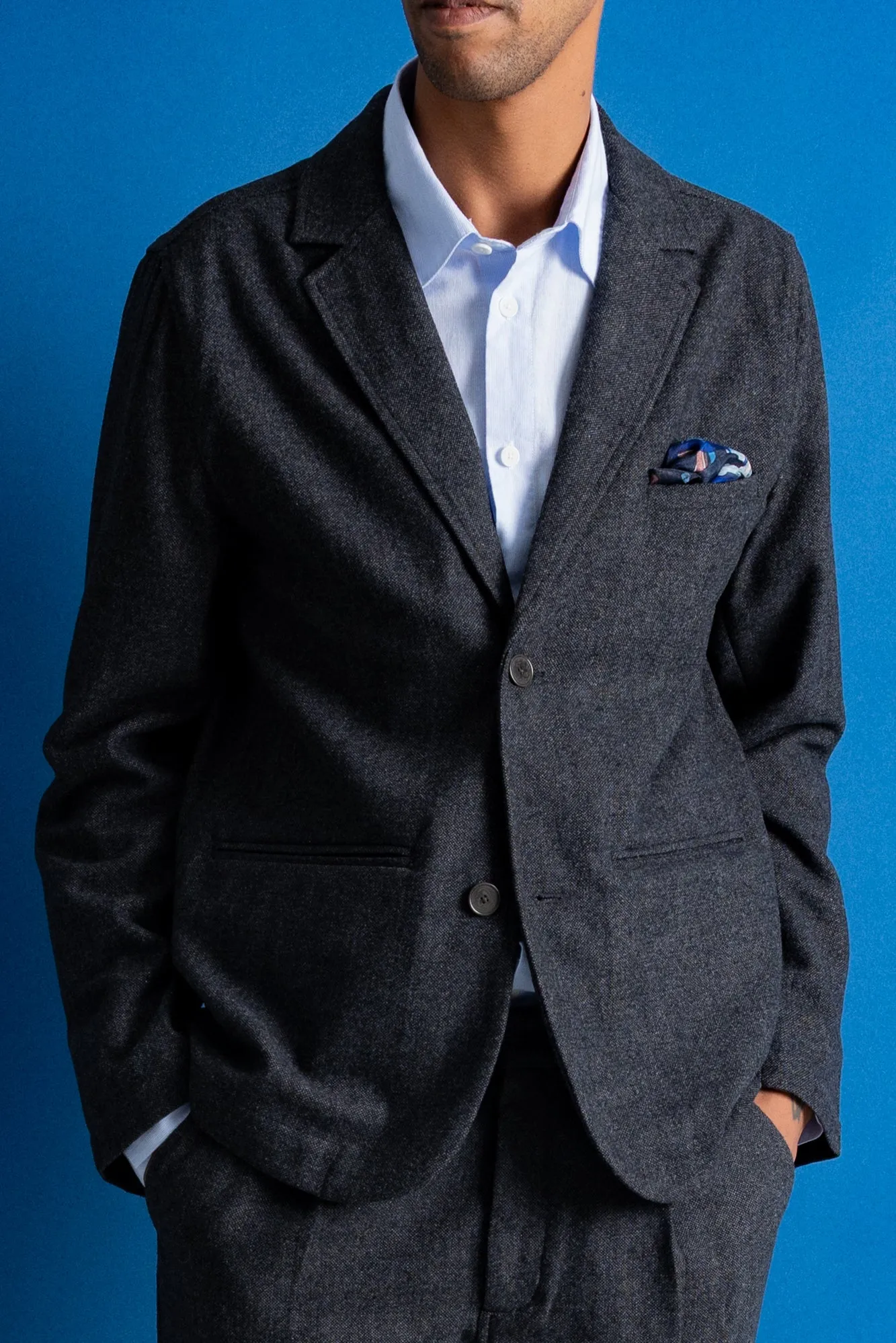 Assembly Suit - Charcoal Melange Wool sold by Folk product image thumbnail 2