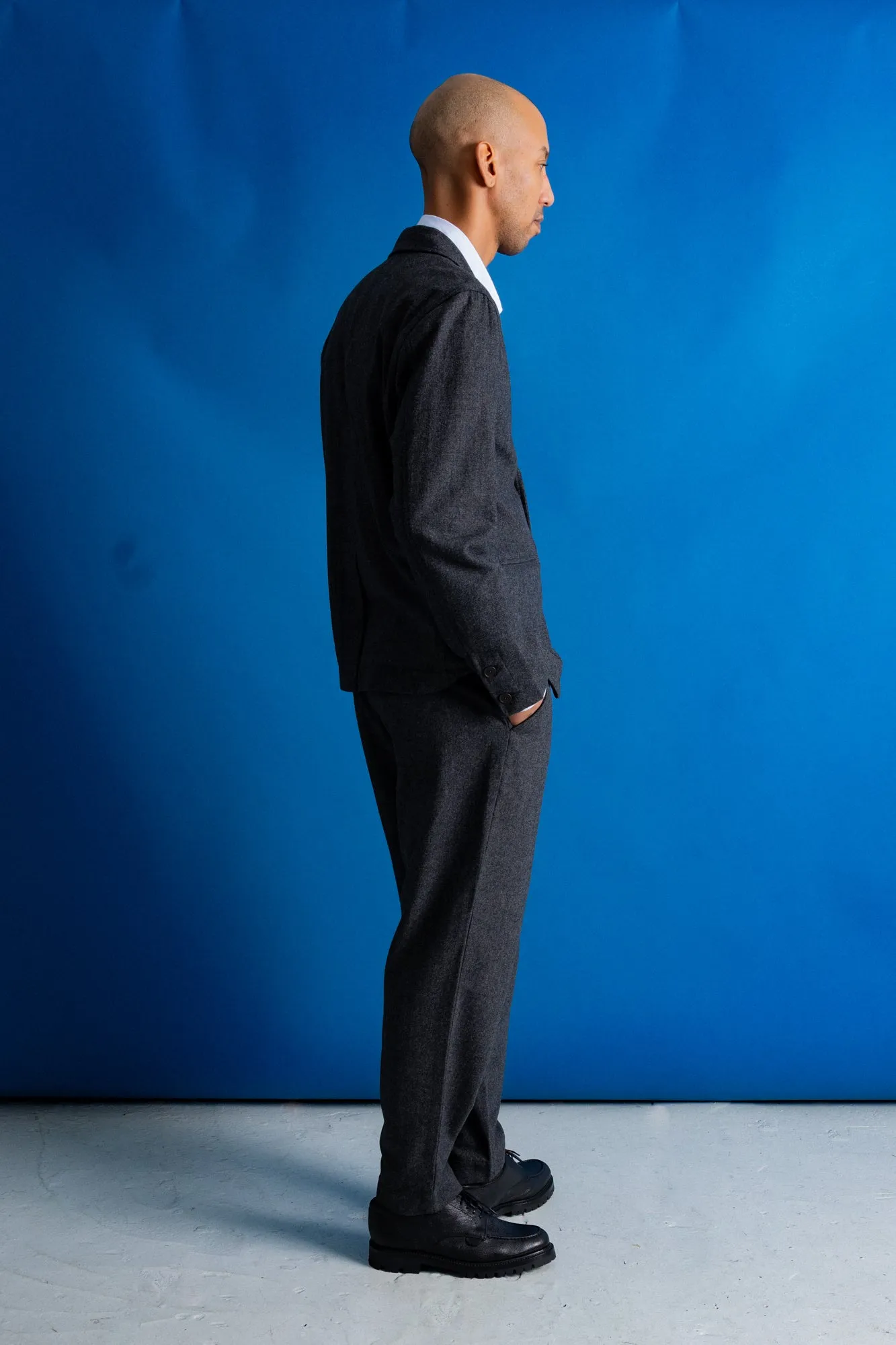 Assembly Suit - Charcoal Melange Wool sold by Folk product image thumbnail 3