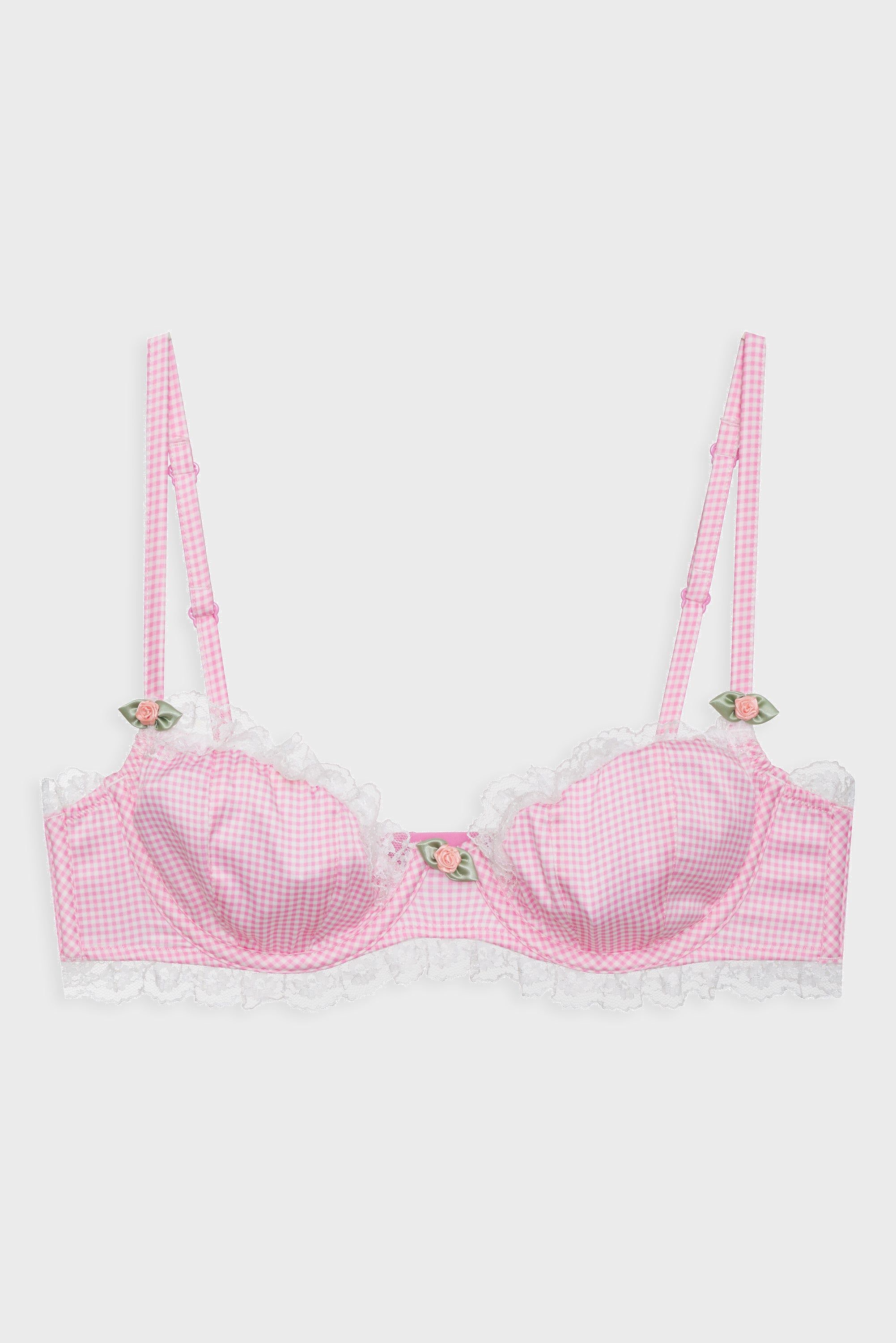 Gingham Underwire Bra sold by For Love And Lemons