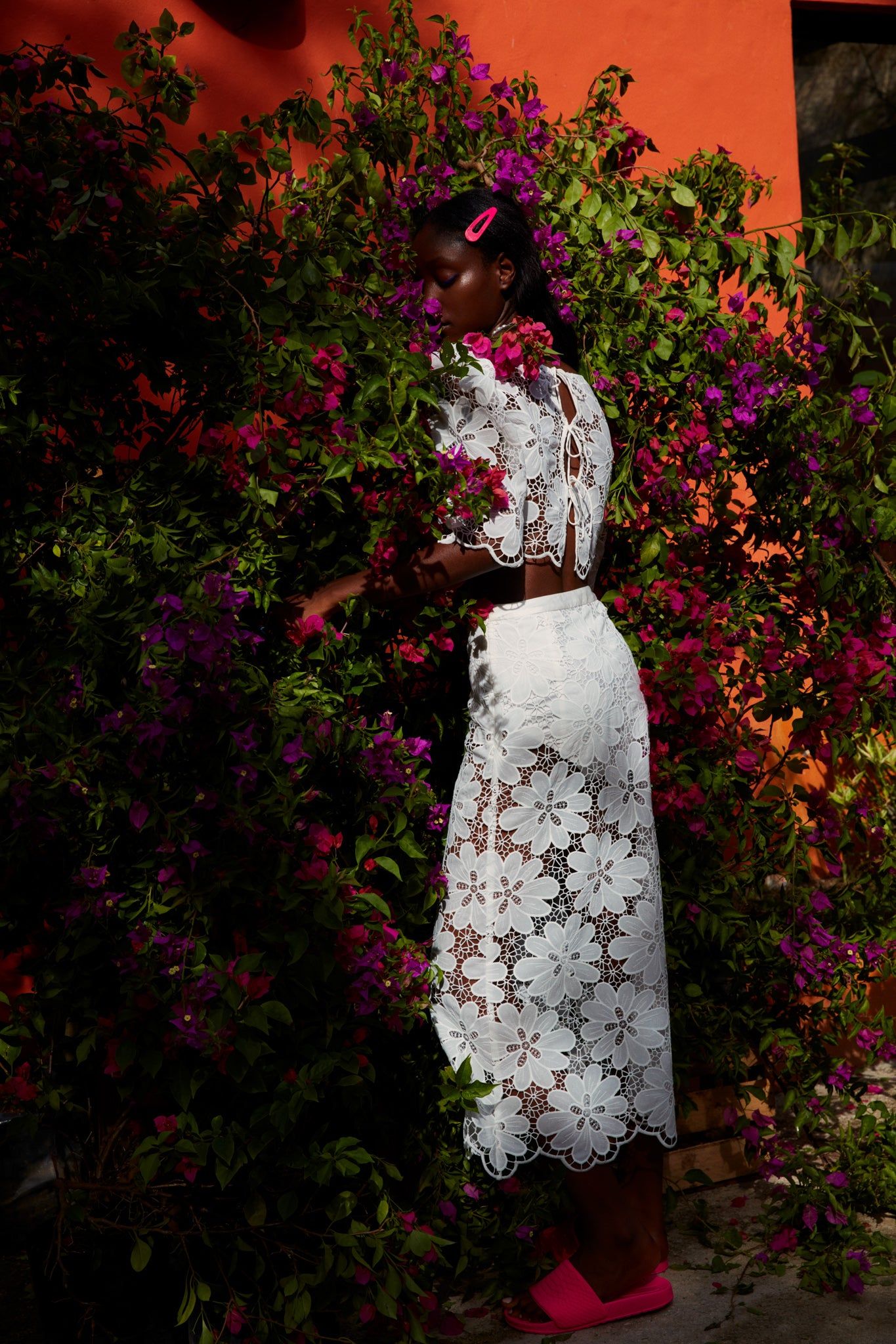 Malika Midi Skirt sold by For Love And Lemons product image thumbnail 4