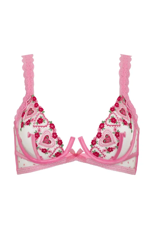 Whimsical Garden Underwire Bra sold by For Love And Lemons