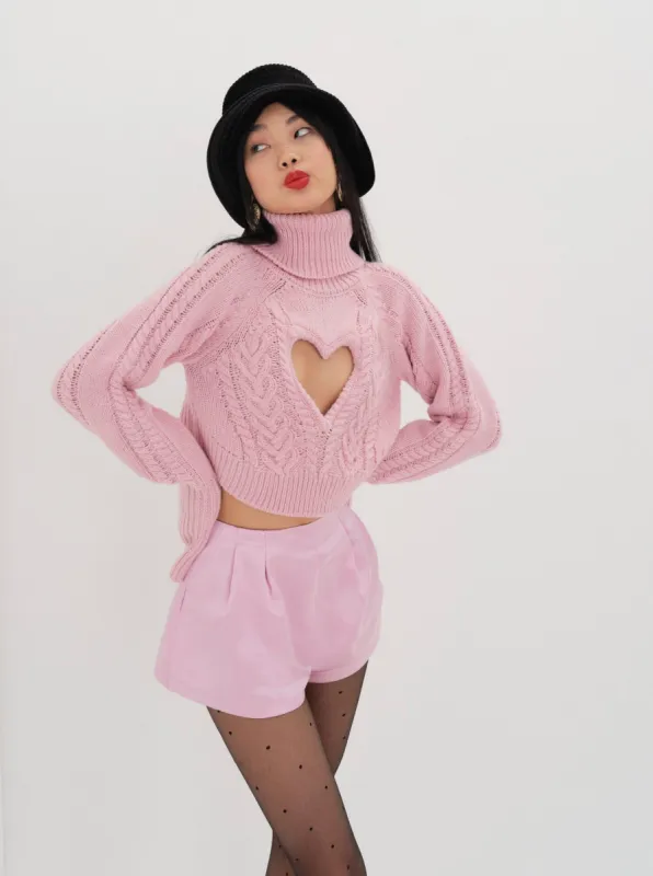 Vera Cropped Cut Out Sweater sold by For Love And Lemons