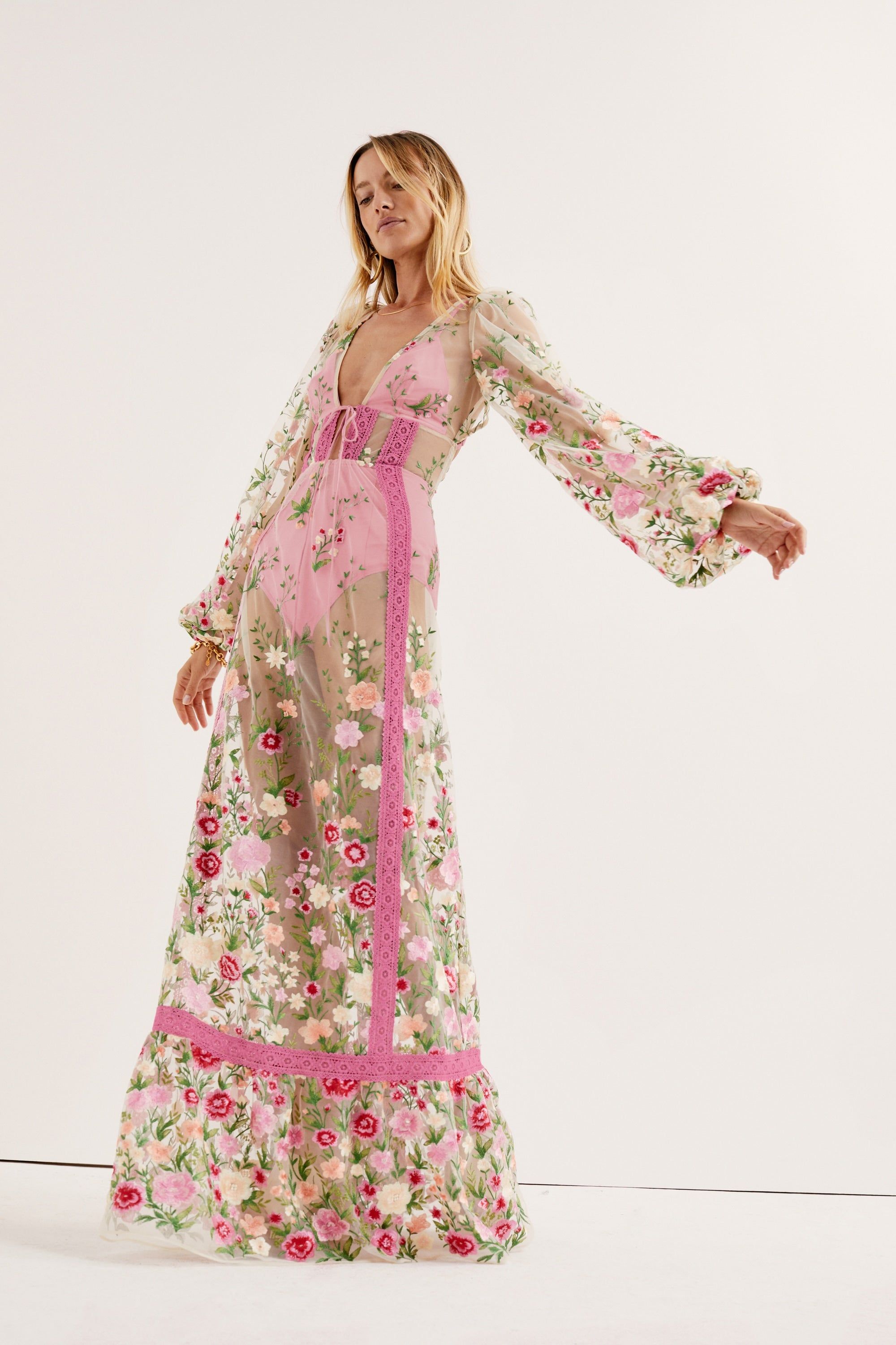 Luna Maxi Dress sold by For Love And Lemons product image thumbnail 3