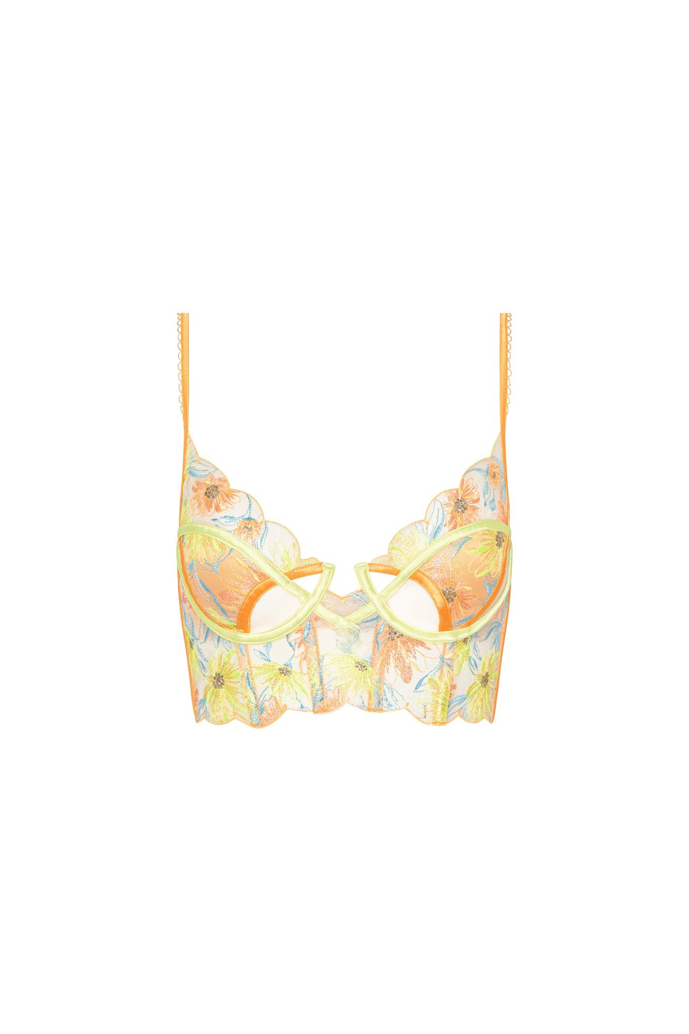 Waterlily Embroidery Bustier sold by For Love And Lemons product image thumbnail 6