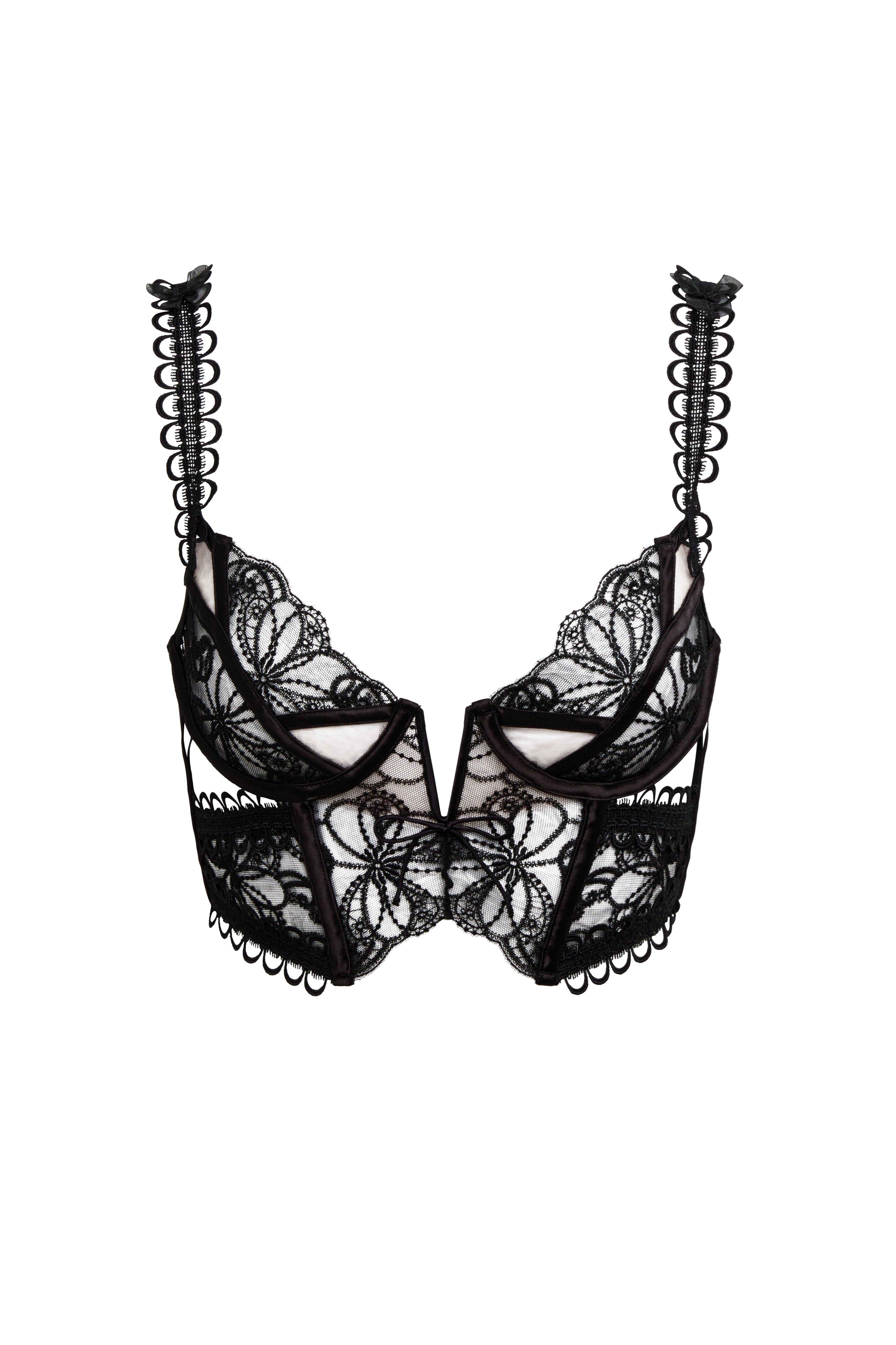 Swirly Floral Embroidered Bustier sold by For Love And Lemons product image thumbnail 2