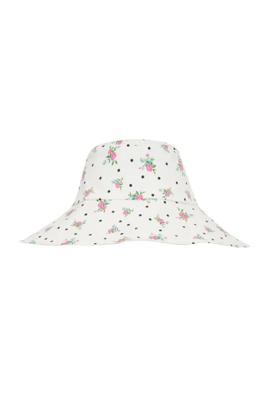 Poplin Printed Bucket Hat made by For Love And Lemons