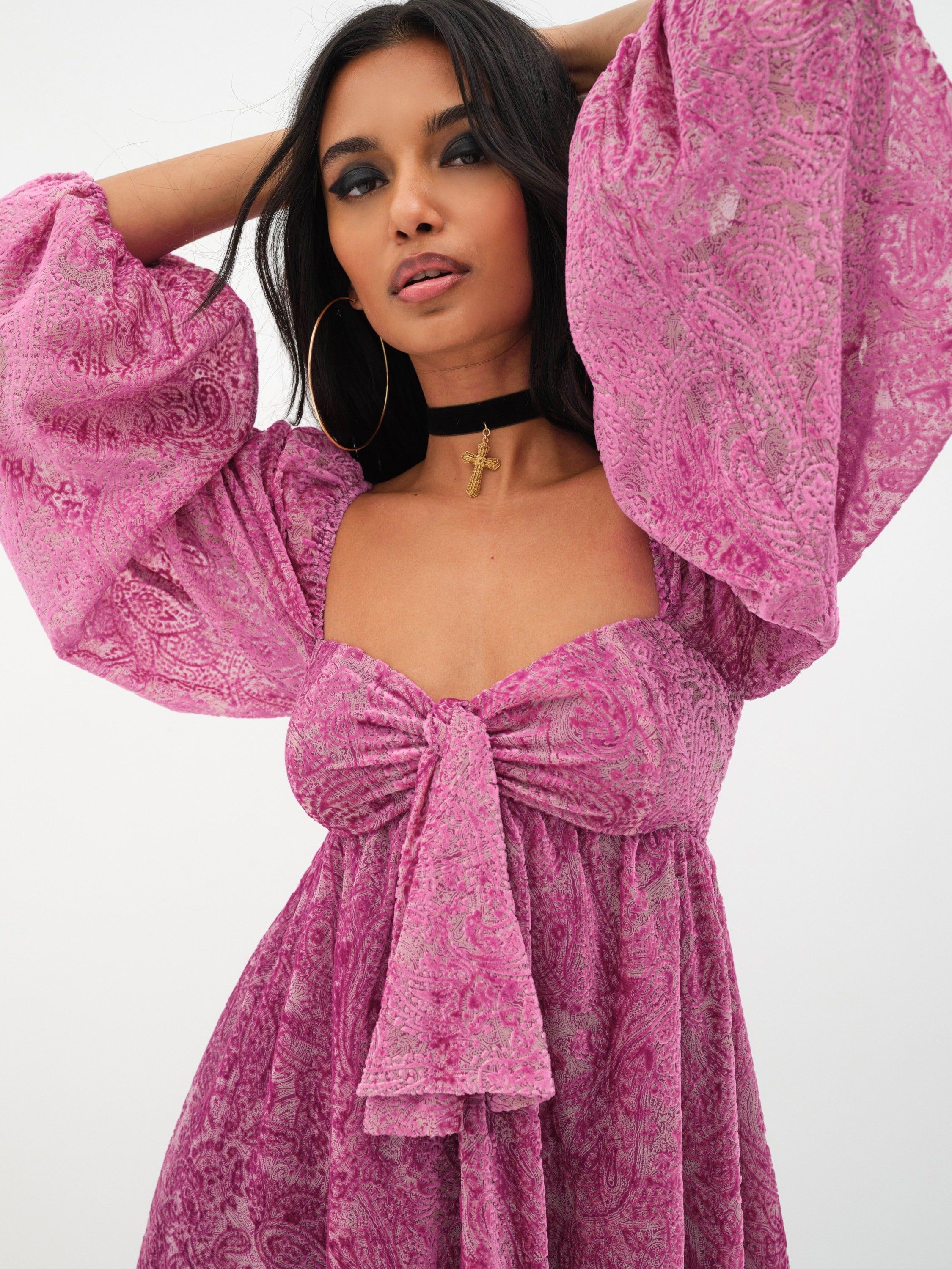 Francesca Mini Dress sold by For Love And Lemons product image thumbnail 3