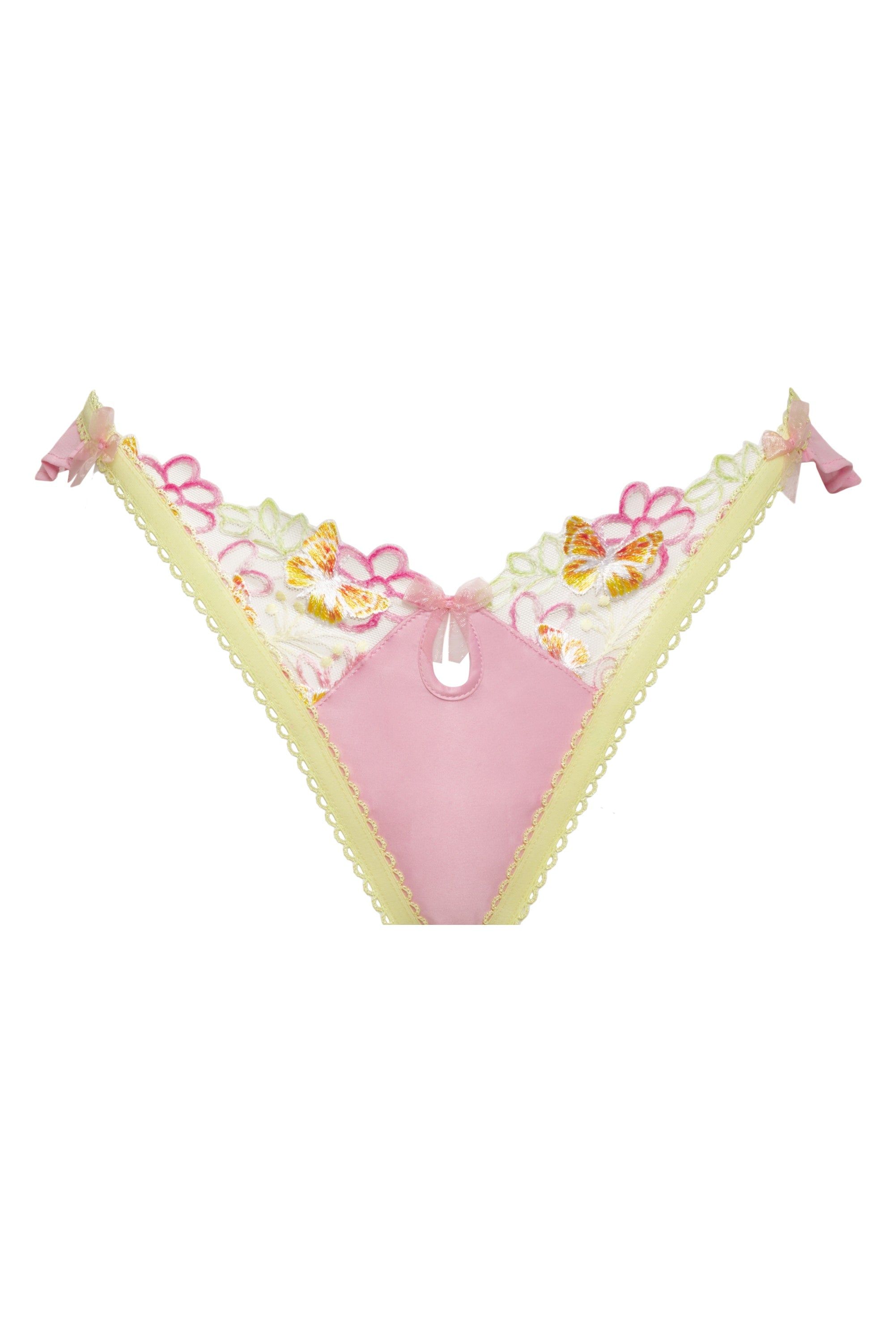 Sunset Butterfly Ruffle Panty sold by For Love And Lemons