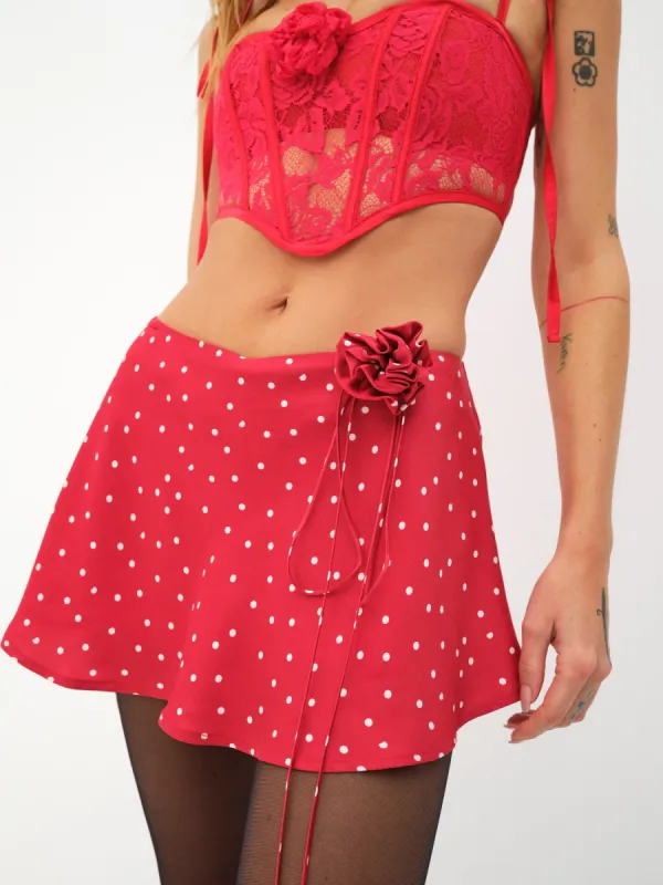 Nora Micro Mini Skirt sold by For Love And Lemons