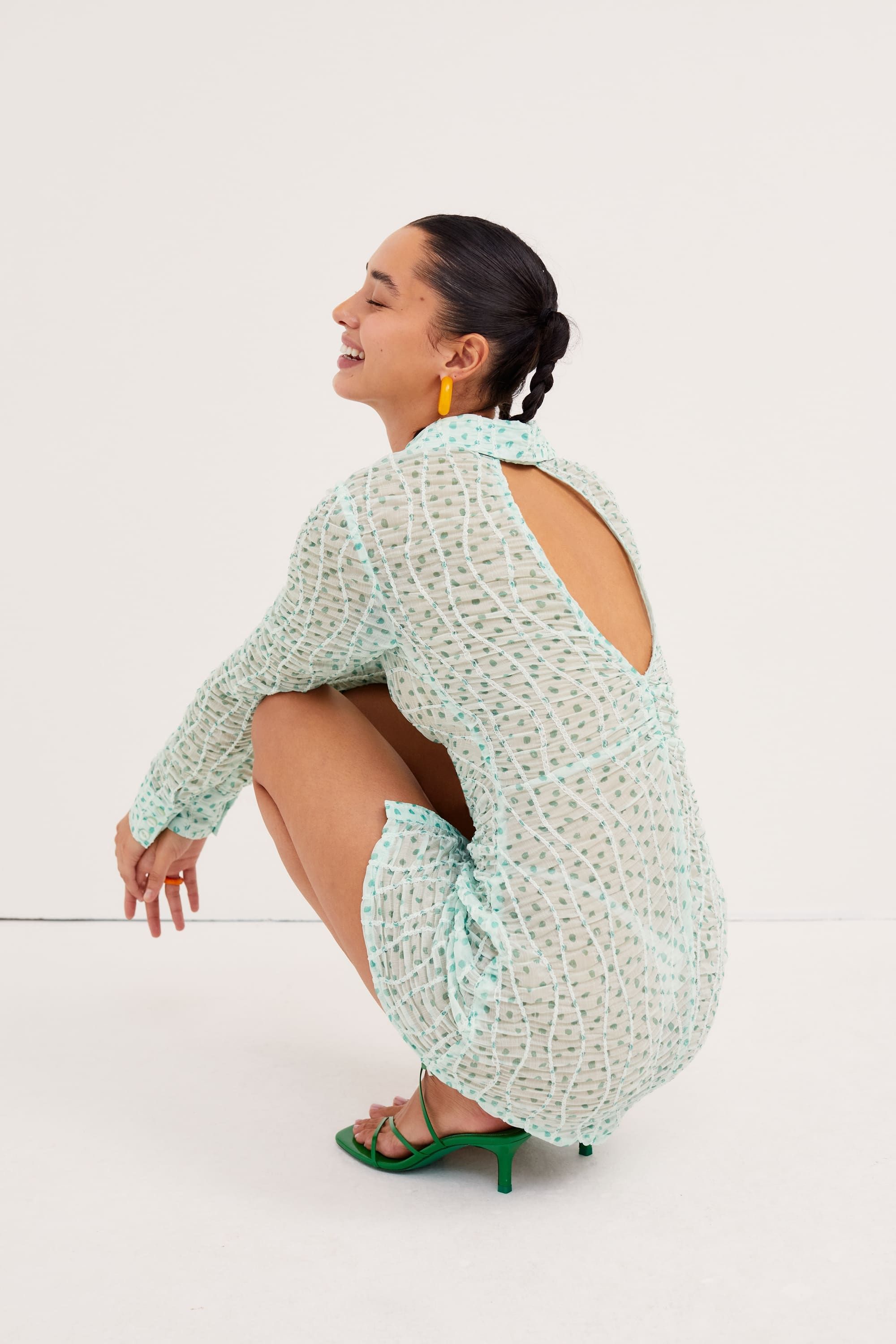 Drea Long Sleeve Mini Dress sold by For Love And Lemons product image thumbnail 2
