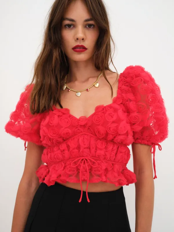 Hannah Crop Top sold by For Love And Lemons