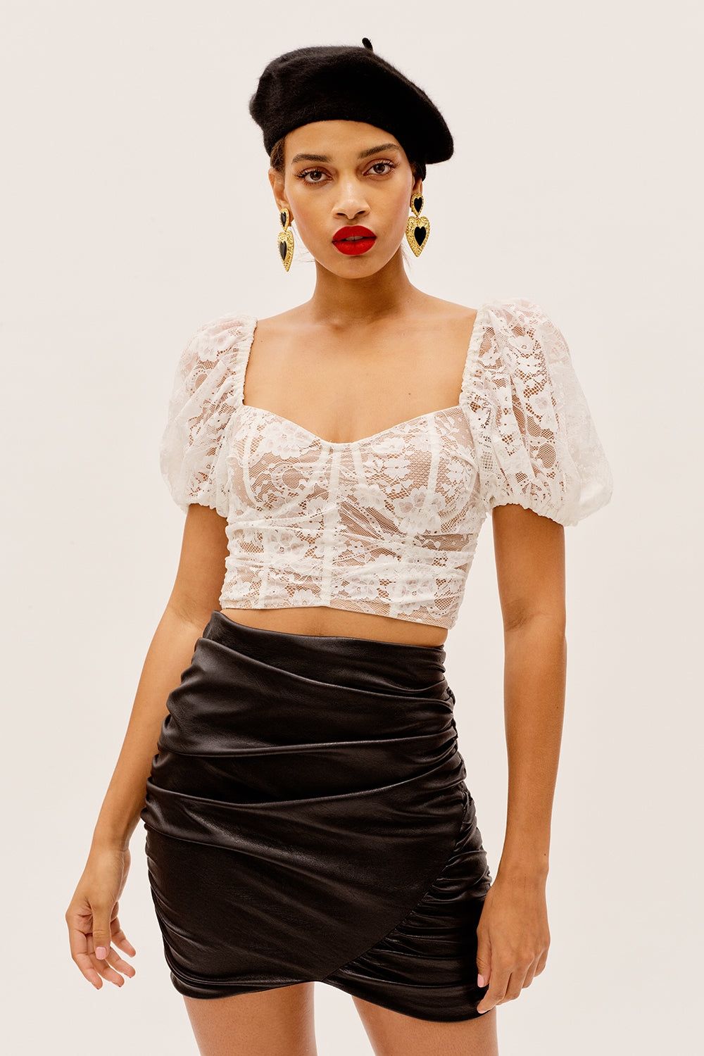 Rosalie Crop Top sold by For Love And Lemons
