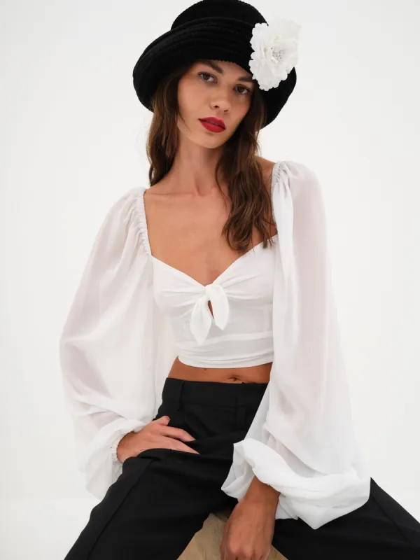 Trisha Crop Top sold by For Love And Lemons