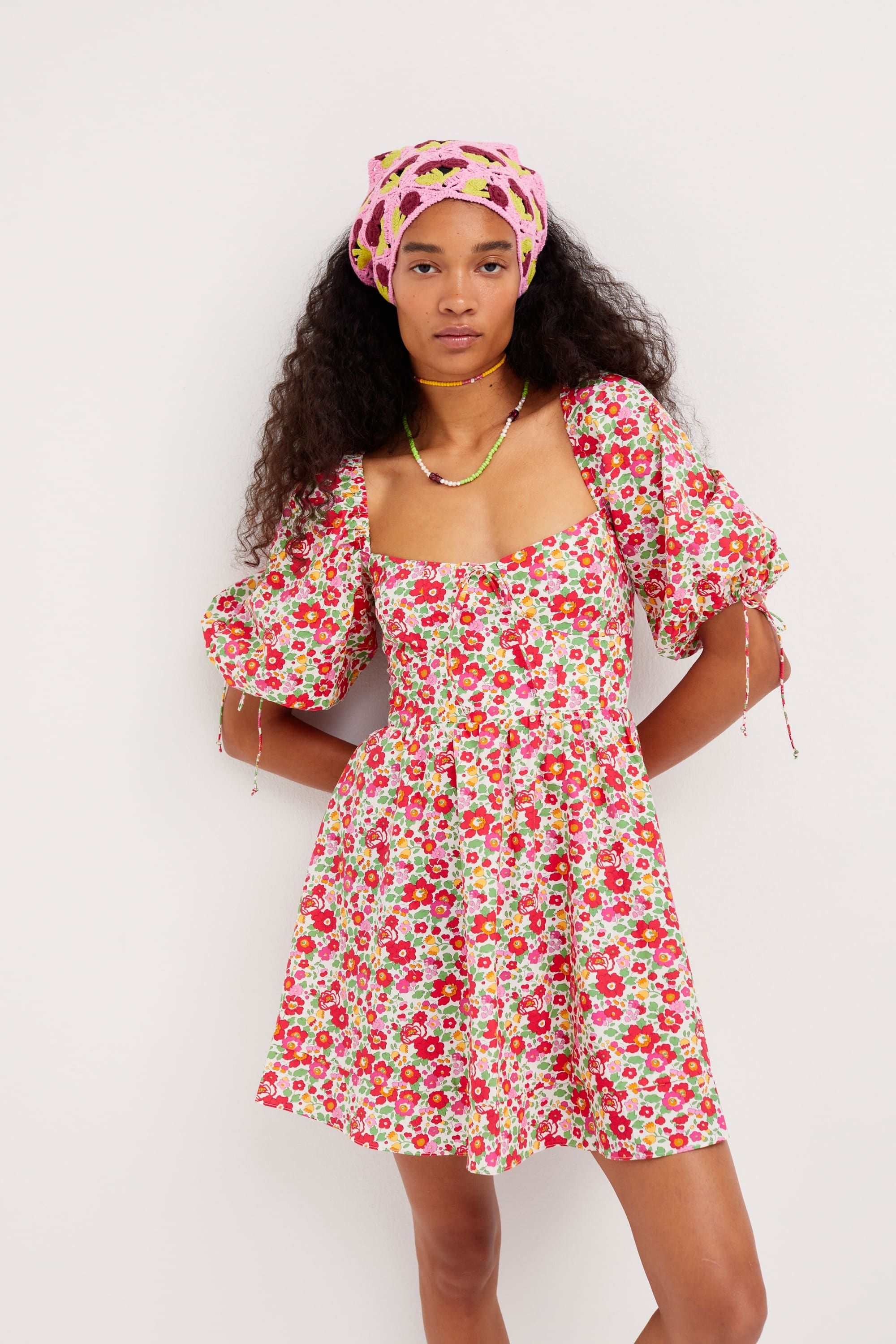 Auden Puff Sleeve Mini Dress sold by For Love And Lemons