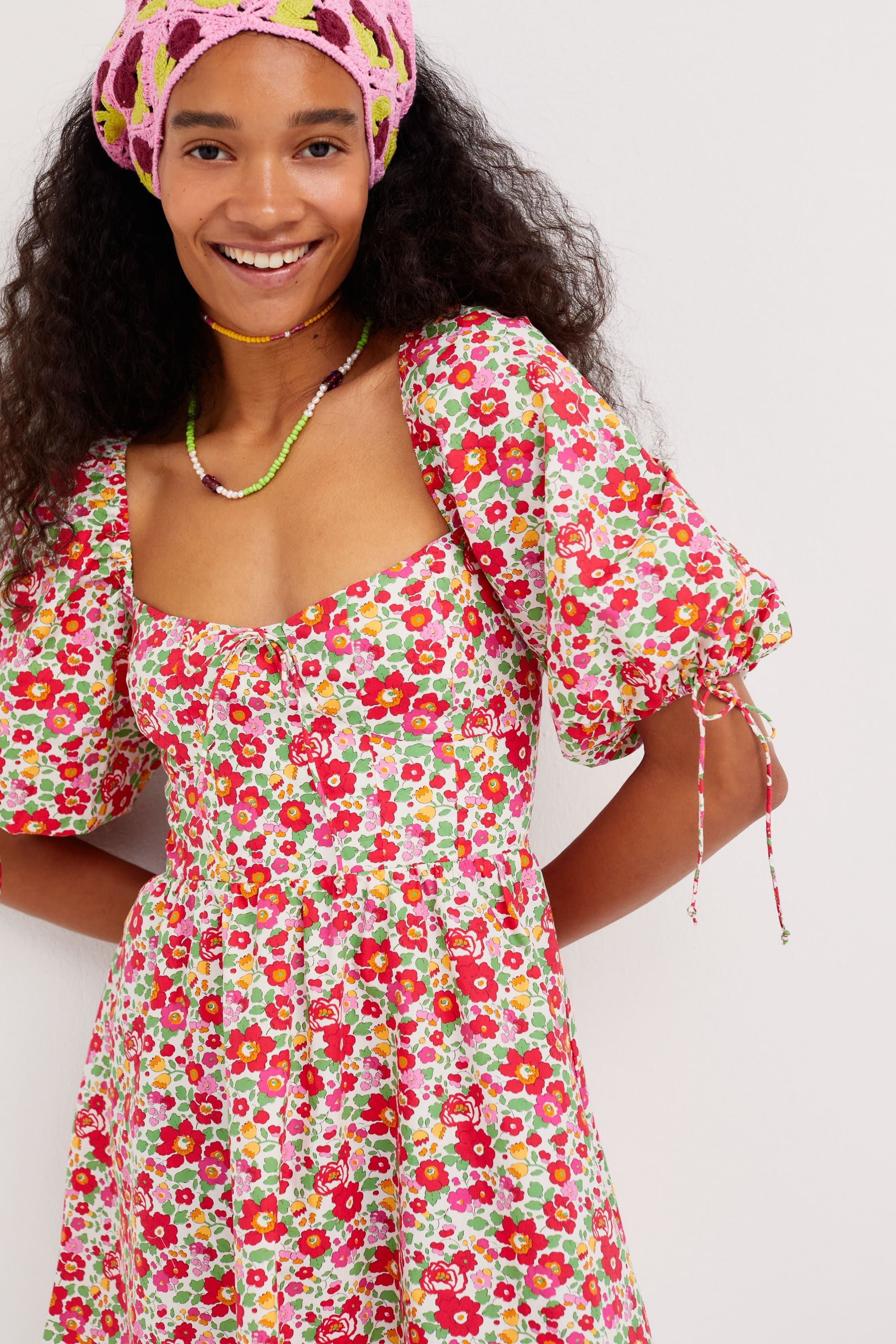 Auden Puff Sleeve Mini Dress sold by For Love And Lemons product image thumbnail 3