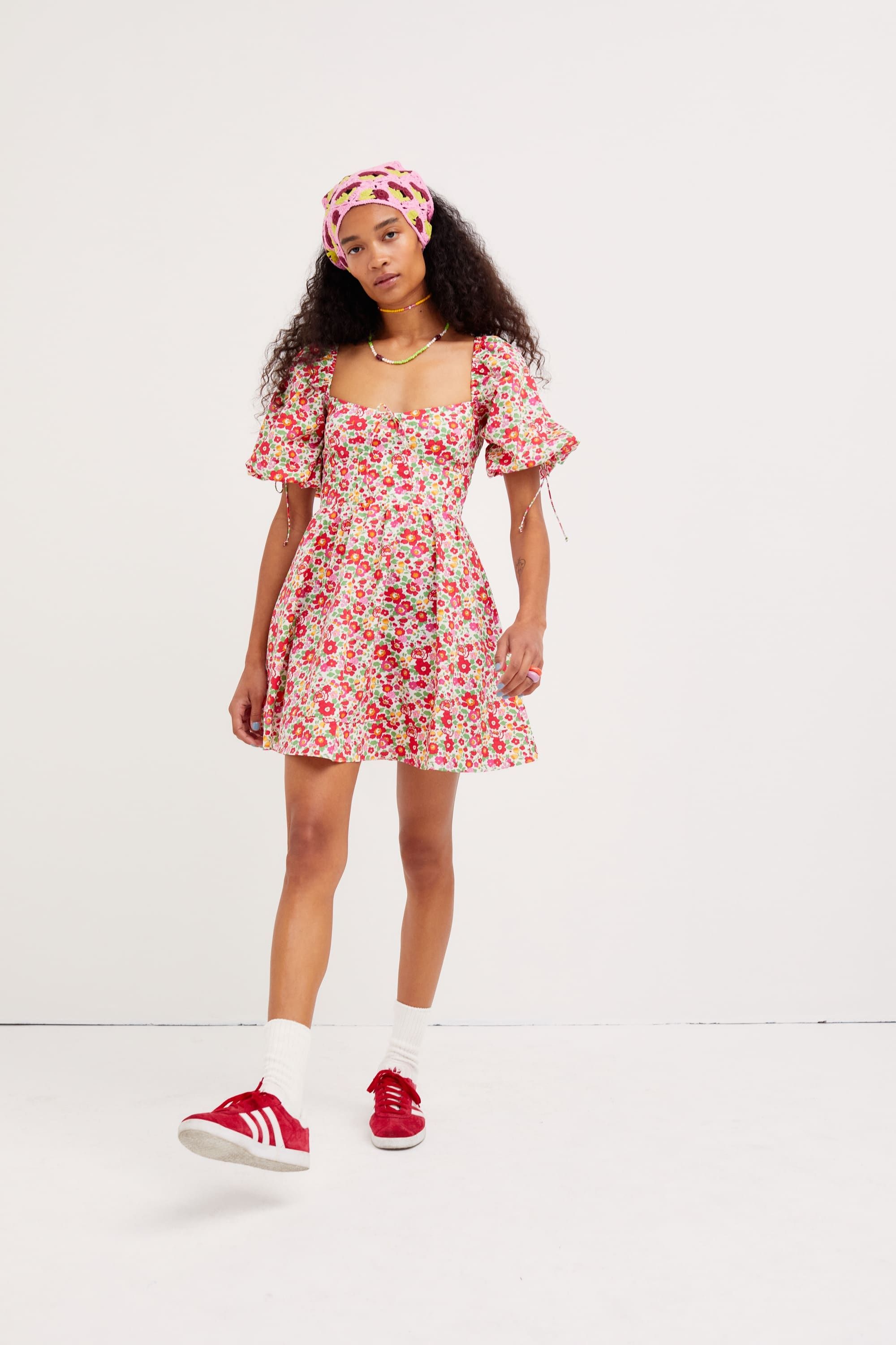 Auden Puff Sleeve Mini Dress sold by For Love And Lemons product image thumbnail 4